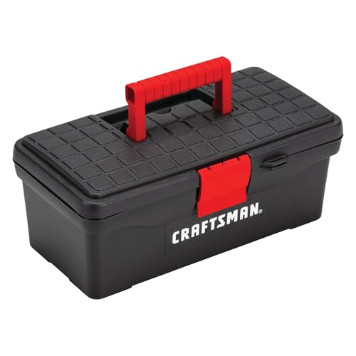 CRAFTSMAN Tool Box, Lockable, 13 in., Red/Black (CMST13004)