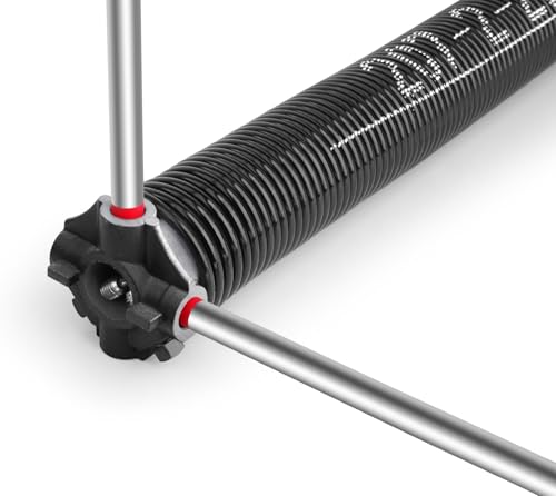 GarageSpringF2C Garage Door Winding Bars, 2-Pack 17.3-Inch Torsion Spring Tool with Non-Slip Handles, Solid Steel Winding Rods for Adjustment and Replacement
