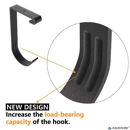 Bike Hooks for Garage Ceiling Mount Rack – Heavy Duty 4X8 Overhead Garage Storage Rack for Ceiling Hanging Bicycle Shelves, Add on Storage Flat Hooks Accessory and Wall Hanger (Flat Hook 4 Pack)