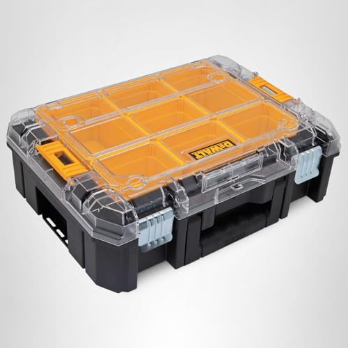 DEWALT TSTAK Tool Organizer, Small Parts and Screw Organizer Tool Box with Removable Compartments, (DWST17805)