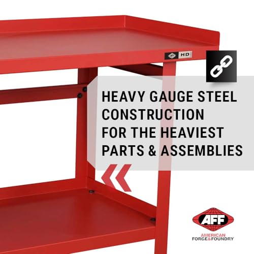 AFF Workbench - Heavy Duty Work Table with Storage Shelf - 1300 LB Capacity