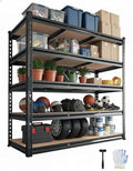 36x18x72 Heavy Duty Garage Storage Shelves,5-Tier Adjustable Metal Shelving Units, 2500 LBS Load Capacity Industrial Utility Storage Racks for Warehouse Pantry Shed Basement Garage Organization