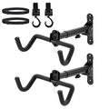 Auwey 2PACK Bike Rack Garage Bike Wall Mount Bicycle Wall Hanger Bike Hook Bike Storage Rack for Indoor Storage Bike Horizontal Hanger Bicycle Wall Mount Bicycle Wall Rack