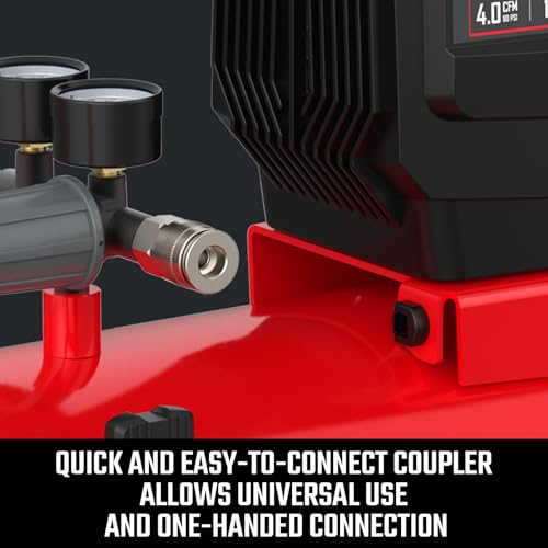 CRAFTSMAN Air Compressor 8 Gallon Oil-Free 1.8 HP Max 150 PSI Horizontal Tank Portable
