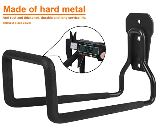 PeoMev Metal Garden Hose Holder - Heavy Duty Hose Hanger Wall Mounted Water Hose Holder for Outside Yard, Sturdy Hose Reel Hose Hooks for Water Hose, Extension Cords
