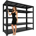 KIFDYTH 84 H*55 W*24.05 D Storage Shelves Heavy Duty, 3500 LBS Garage Shelving, 5 Tier Adjustable Metal Garage Shelving Units, for Garage Storage, Warehouses, Basement