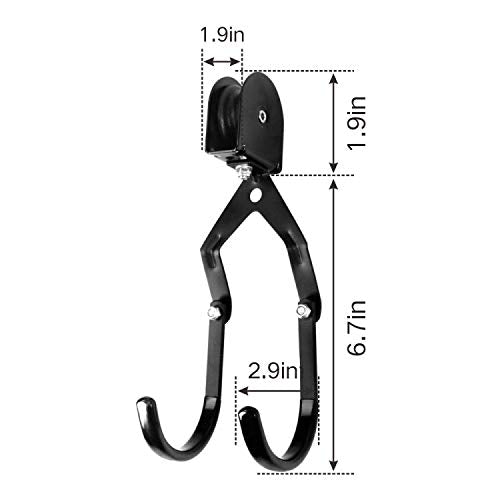 ASMSW Kayak Ceiling Storage Bike Ceiling Mount Kayak Hoist Lift Storage Garage Pulley System for Canoe Paddleboard Bike Ladder 100 lbs Capacity with Straps