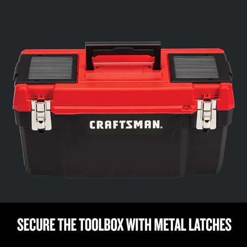 CRAFTSMAN Tool Box, Lockable 20-inch with Removable Tray and Small Parts Storage (CMST20901)