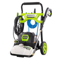 Greenworks 2000 PSI (1.2 GPM) Electric Pressure Washer (25°, 40°, Soap, and Turbo Nozzle) For Use On Decks, Fences, Concrete Patios, Sidewalks & More. Medium-Duty