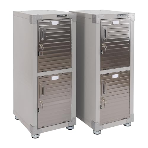 Seville Classics UltraHD® 4-Door Stackable Locker Cabinet, Granite