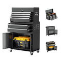 Omelaza 8-Drawer Rolling Tool Chest with Lock, Detachable Tool Cabinet Cart with Wheels, High-Capacity Mechanic Tool Organizer for Garage Workshop Warehouse Storage