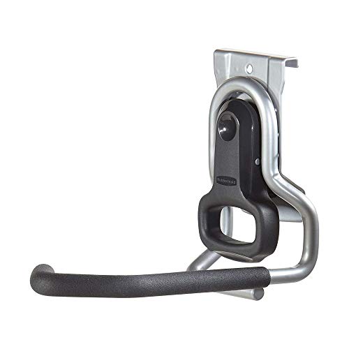 Rubbermaid Heavy Duty Universal Vertical Fasttrack Hanging Wall Mount Bike Hook Garage Storage Organizer (2 Pack)