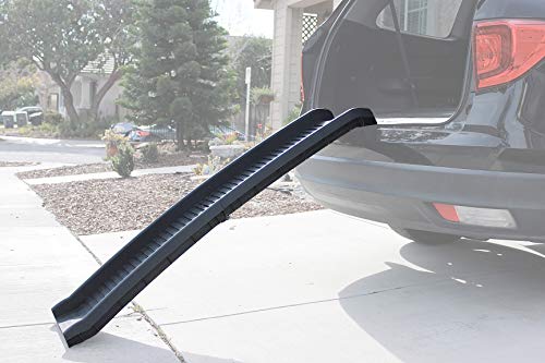 PawStep 61" Folding Pet Ramp, Portable Dog Ramp for Cars, SUVs, Beds & Couches, Lightweight PP Construction, Textured Surface, Optional Carpet for Added Traction, 165 lb Capacity (50524)