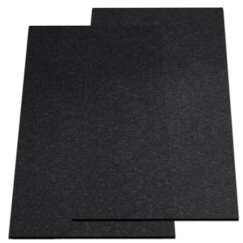 Nexboraque 2 Pack Garage Floor Mat, 60 x 36 Inch Oil Spill Mat for Under Car Driveway Mats with Waterproof Backing, Black Reusable Rubber Mat Garage Mat for Protecting Surfaces