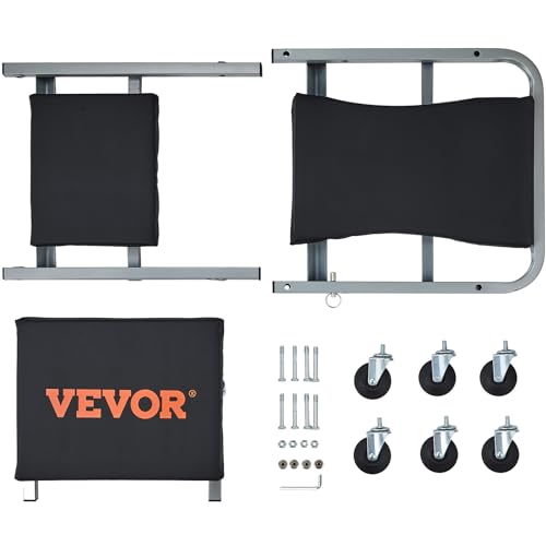 VEVOR Mechanic Creeper, Garage Gift, 36" Z Creeper Seat, 2 in 1 Mechanic Gifts, 300 lbs Capacity, Low Profile Creeper with 6 pcs Wheels in Garage/Shop for Fathers Day Tool Gift