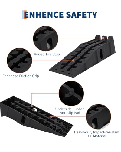 Garvee Heavy Duty Car Ramps for Oil Change