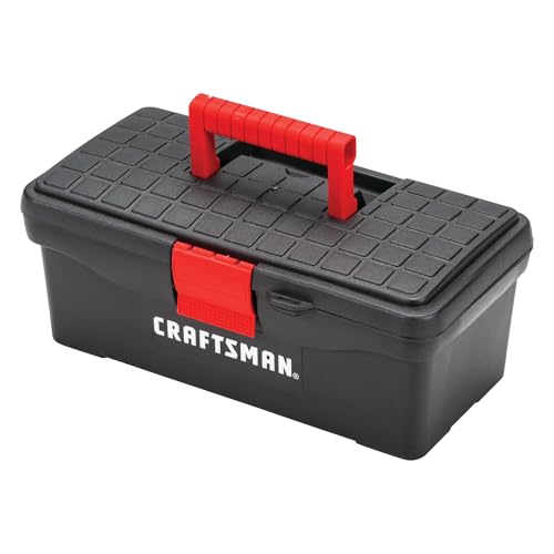 CRAFTSMAN Tool Box, Lockable, 13 in., Red/Black (CMST13004)