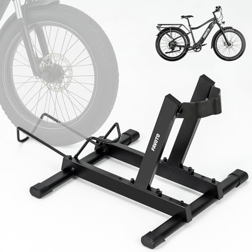 Favoto Bike Stand for E-Bikes, Road & Mountain Bicycles – Adjustable Indoor Floor Garage Storage Rack for 20"-29" Bikes and Fat Tires up to 4.0"