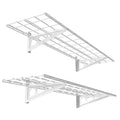 FLEXIMOUNTS WR14-SBA 1' x 4' Wall Shelf Garage Storage Rack (2 Pack), White, 12" x 48"