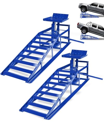 Garvee Hydraulic Car Ramps 2 Pack 5T 11000lbs, 9.3-14" Low Profile