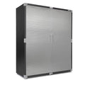 Seville Classics UltraHD Solid Steel Lockable Metal Storage Cabinet Locker Organizer, w/Adjustable Shelves for Garage, Warehouse, Office, Classroom, Graphite, 60" W x 24" D x 72" H