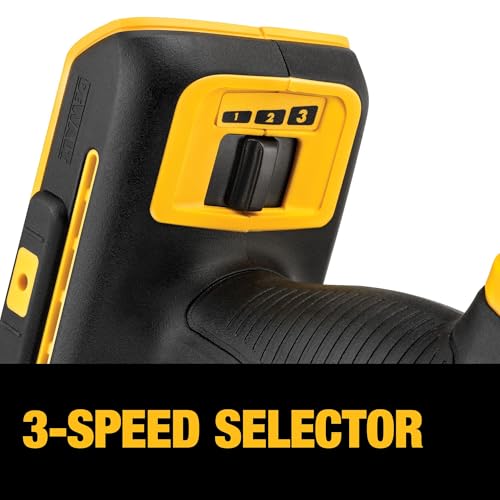 DEWALT 20V MAX XR Oscillating Tool Kit with Blades, 3 Speed Cordless Brushless Multitool, Up to 20,000 OPM, LED Light, Battery and Charger Included (DCS356C1)