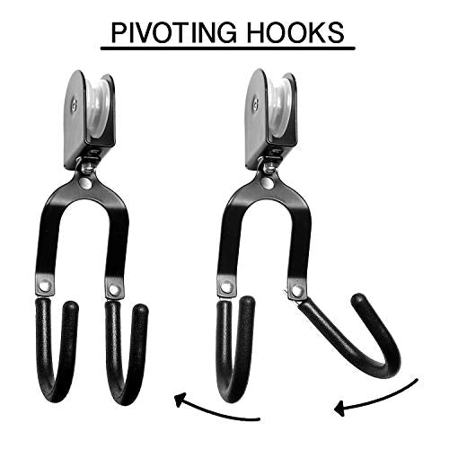 Great Working Tools Ceiling Mount Bike Hoist Set of 2 Bike Hangers Pulley System