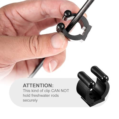 OJYDOIIIY Fishing Rod Rack Clips/Making Kit, Customize Your Own Fishing Rod Holders for Garage, Also for Billiards Pool Cue Rack