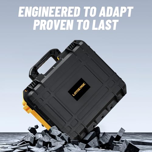 Case for Cordless Drill/Impact Driver Set - Waterproof Hard Tool Box for Dewalt Taladro, Power Tool Kit Bag for Drill Set | Impact Driver/Battery/Charger