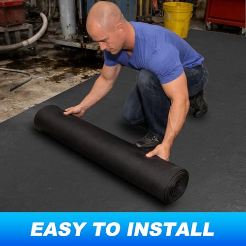 AAIN Oil Spill Mat (17' x 7'4"), Garage Floor Mat, Absorbent Oil Pad, Premium Maintenance Mat, Waterproof, Protect Garage Surface from Spill & Stain, Reusable, Washable, Durable, Black