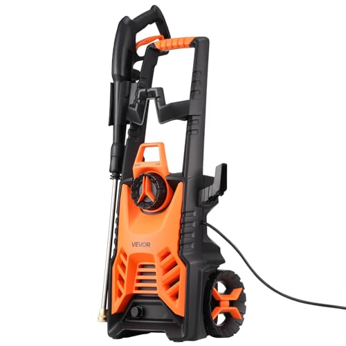 VEVOR Electric Pressure Washer, Max 4500 PSI 3.2 GPM, High-Power Cleaner with Foam Cannon & 4 Nozzles for Driveways, Cars, Fences, Patios, Home Cleaning