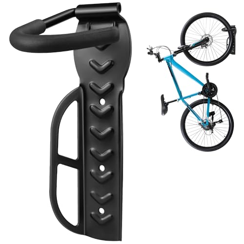 DkOvn 1/2/4 Pack Bike Rack Garage Wall Mount, Wall Mount Bike Rack with Screws, Holds Up to 66lb for Indoor Storage