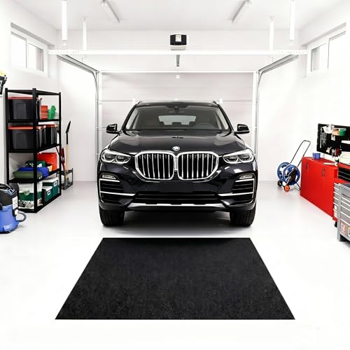 ZugGear Heavy Duty Oil Spill Mat, Garage Floor Mat for Under Car, Premium Oil Absorbent Pads, Reusable, Slip-Resistant, Waterproof Rubber Backing Contains Liquids, Protects Garage Floor(XXL-60''x72'')