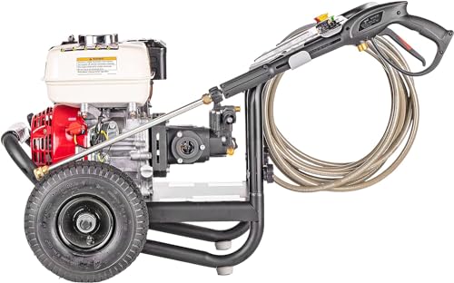 Simpson 3500 PSI Gas Pressure Washer, 2.5 GPM Commercial Power Washer, Honda Engine, Cold Water, 25' Hose, PowerShot, 49-State Compliant (PS3228)
