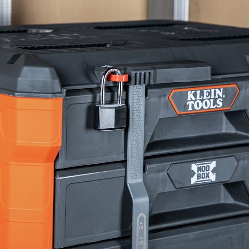 Klein Tools 54823MB MODbox 3-Drawer Tool Box Organizer, Heavy-Duty Tool Storage, Stackable Module, 50-Pound Capacity