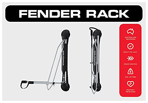 Steadyrack Bike Rack - Easy Lift Swivel Bike Wall Mount, Vertical Storage Solution for Bicycles with Fenders or Mudguards, Garage Bicycle Rack Wall Mount for Home