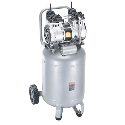 VEVOR 13-Gallon Air Compressor, 2HP, 4.6 SCFM@90PSI, Oil-Free Tank, 66dB Quiet Operation, Ideal for Tire Inflation, Woodworking, Auto Repairs, and Spray Painting (Maximum Pressure 125 PSI)