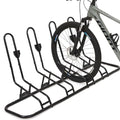 Kingarage 4 Floor Bike Rack, Safeguard Disc Brakes & Derailleurs Design, Waterproof Bicycle Stand Indoor/Outdoor/Garage Use, Fits 12"-29" Tires, Upgraded 0.63" Steel Tubes for Stability