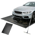 RVSNAIL Garage Floor Mat, 7'9''x18' Heavy Duty 1.2inch Thick Containment Mats, Waterproof PVC Matwith High Elastic Sponge Column, Non-Slip Surface, Parking Mat with a Squeegee