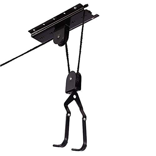 Bike Lift Hoist for Garage Ceiling, Heavy Duty Ceiling Mountain Bicycle Hanger Pulley Rack 100 lb Capacity