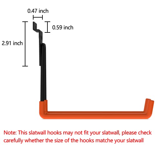 Intpro Slatwall Hooks Slatwall Accessories Utility Hooks Garage Storage Tool Organizer Large Heavy Duty Garage Panels Hooks for Ladders Bulk Items