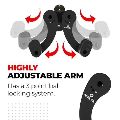 PRO BIKE TOOL Bike Wall Mount - Bike Rack for Garage Wall Mount - Horizontal Bike Storage Rack for Indoor Bicycle Storage - Wall Mounted Bike Hanger for Road, Mountain & Hybrid Bikes