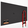 FRAYSCENT Slat Wall Paneling Garage Slat Wall Storage Systems Slatwall Panels Power Tool Organizer Wall Mount, PVC Garage Storage & Organization Products Slate Board (Black, 4ft x 8ft)