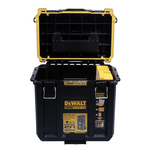 DEWALT TOUGHSYSTEM 2.0 Compact and Durable Deep Toolbox with Removable Dividers (DWST08035)