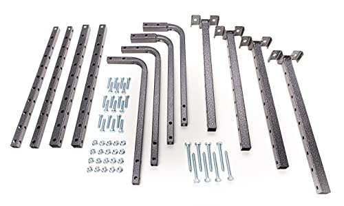 HyLoft Adjustable Garage Ceiling Mount Storage Rack Kit, Ceiling Shelving Mounts, 34 in. x 26 in., 80844-10, Hammertone