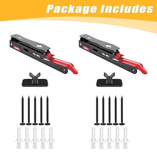 TORACK BIKEPAL Space Saving Wall Mounted Swivel Bike Racks, Vertical Bike Wall Hangers for Garage Storage Solution (2 Pack)
