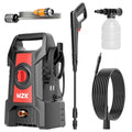 MZK 2026 New Lightweight Pressure Washer, Portable One-Button Start with 4 Adjustable Nozzle & Foam Cannon, Powerful Cleaning Machine for Cars, Patios, Fences & Driveways(Red)