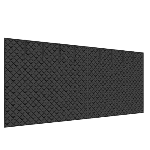 VEVOR Garage Door Screen for Winter, 18x7FT Garage Door Insulation Kit, Magnetic Thermal Insulated Garage Door Cover Curtains with Enhanced Weighted Bottom, Waterproof Windproof Soundproof
