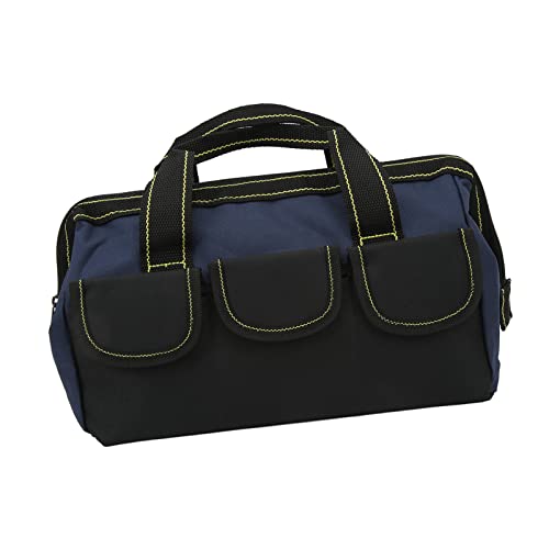 Saluaqui 24 Inch Inch Tool Bag Husky Tool Bag Hea 18in Duty Storage Wide Mouth Handbag for Workshop Home Multi Pockets Easy Access Design