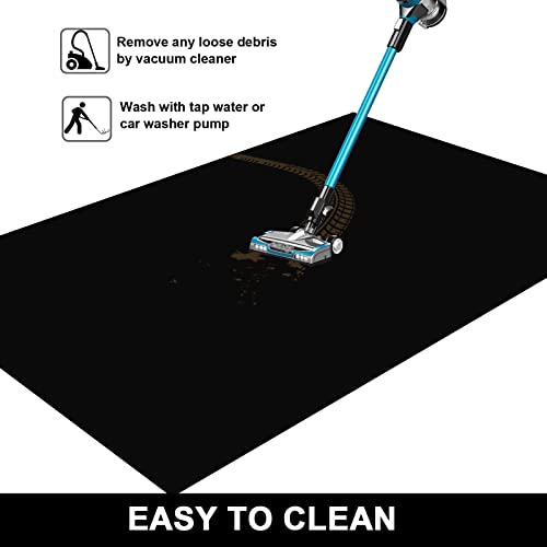 AiBOB Garage Floor Mat, 60 X 72 inches, Oil Spill Mat Under Car, Waterproof Backing Absorbent Pad Protects Floor, Durable, Reusable, Black